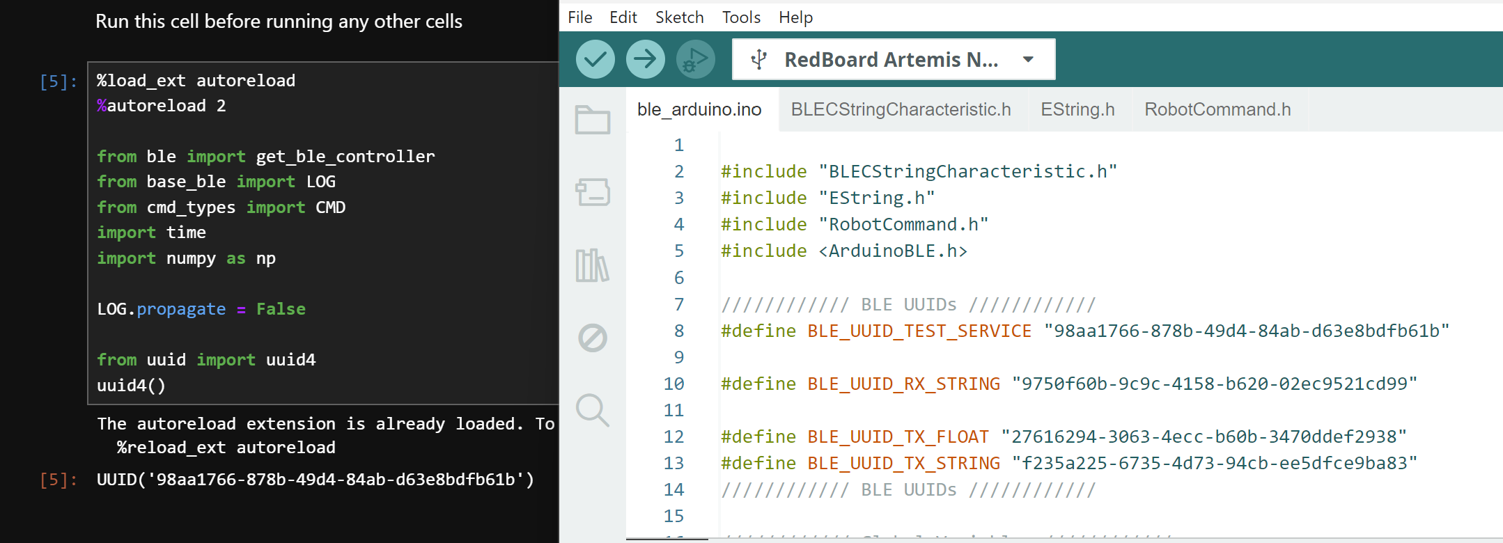 matching UUid